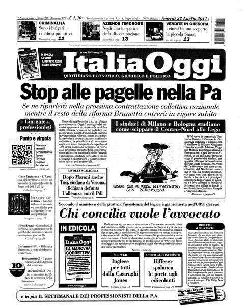 Italia oggi : quotidiano di economia finanza e politica